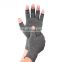 High Quality  Polyester Cotton Work Hand Heated Sports Gym Fingerless Anti Arthritis Compression Gloves