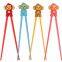 Wholesale Silicone Monkey shape Learning Reusable Training Chopsticks