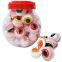 Assorted Fruit OEM Halal Individual Pack Popping Gummy Ball Round Halloween Eyeball Gummy Candy in Jar