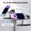 15W Fast Charge 3-in-1 Wireless Charger Supports Wireless Charging of Mobile Phones, Earphones and Watches ABS