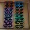 Party Decoration Black Lens USB Charging EL Light up Sunglasses Wireless Rechargeable LED Glasses