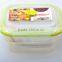 1000ml square Collapsible Silicone Food Container