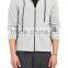 mens plain melange grey flat lock seam dri fit hoodies