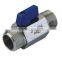 stainelss steel mini ball valve SUS304,M/F