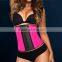Latex waist trainer belt with 9pcs skeletons