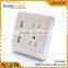 Double American electric wall socket USB outlet for south american and north America with fcc approval