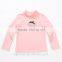 New fashion winter 100%cotton long latest tops designs girls 4-12y with Rhinestone crown