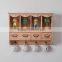 MHOME zakka style fir wood kitchen cupboard with hooks