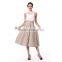 girls summer clothing grey with button design skirts in Guangzhou