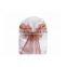 decorative fancy organza sash, chair bow for wedding banquet hotel