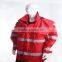 Safety reflective red jacket with EN20471