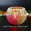 ball shape beautiful mosaic cracked glass candle holder