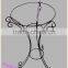 Fashion flower holder wrought iron metal flower pot rack