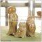 Handmade Decor Home Three Sizes in One Set Ceramic Owl