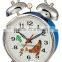 4 inch retro design sharp metal case mechanical alarm clock