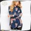 2015 Wholesale high quality fashion all print chiffon blouse