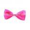 craft pink ribbon bow tie for wholesale