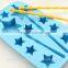 Custom Whisky Star Shape silicone ice cube mould with PP sticks