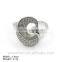 [RZJ-1004] 925 Sterling Silver Ring with CZ Stones, Stone Setting Ring, Wholesale Ring, Semiprecious Stone Jewellery Rings
