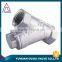 1/2" CF8M low pressure BSP female thread ss316 304 carbon steel y strainer in TMOK