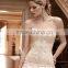 Best Selling see through corset lace bodice wedding dress