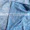 polyester spandex blue and white slub effect knit Cation jersey fabric for sportswear and casual wear