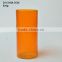 mini orange decorate glass vase, glass flower bottle