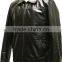 Men's Premium Black Leather Motorcycle Jacket with front Zipper jacket