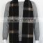 Men Checked Wool Scarf