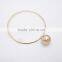 Fashion gold plated jewelry bracelet metal bead charm bracelet