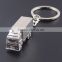 Factory Price 925 Silver Jewelry Stainless Steel Truck Keychain