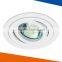 new white round gimbal directional tilted aluminium die casting downlight