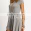 SheIn Grey Asymmetric Hem Shift Nice Design Ladies Casual Dresses Pictures