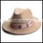 custome Borsalino pure wool felt fedora hat with colored cotton ribbon