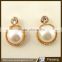 New style fashion korean charm big imitation pearl stud earrings
