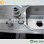 Factory cheap single bowl stainless steel kitchen sink with tray for dishwashing
