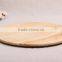 Round wood tea and coffee serving tray