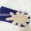 girls crochet elastic headbands, cut crochet headband