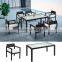 Modern style woven outdoor rectangle handmade table furniture