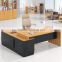 Quanya office table with side table good quality office furniture office desk with drawers