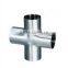 Ss304/0Cr18Ni9, Ss316/0Cr17Ni12Mo2 Stainless Steel 4-Way Cross Pipe Fitting