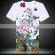 240 grams made in China silk/cotton oneck peruvian pima cotton tshirts