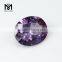 Factory wholesale synthetic 46# corundum machine cut oval ruby gemstone