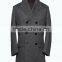 Popular Custom Made Grey Double Breasted Overcoat Men