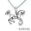 2013 Fashion 925 Sterling Silver horse Necklace Western Horse Jewelry