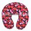 Hot selling flower pattern neck polyester pillow
