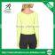 Ramax Custom Womens 100% Polyester Crop Fleece Long Sleeve Running Top