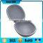 gray pu leather cover eva folding travel case with handle