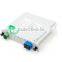 1x2 1x4 1x8 1x16 1x32 fiber optic splitter, inserted type optical splitter with SC connector