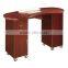black manicure tables with fan